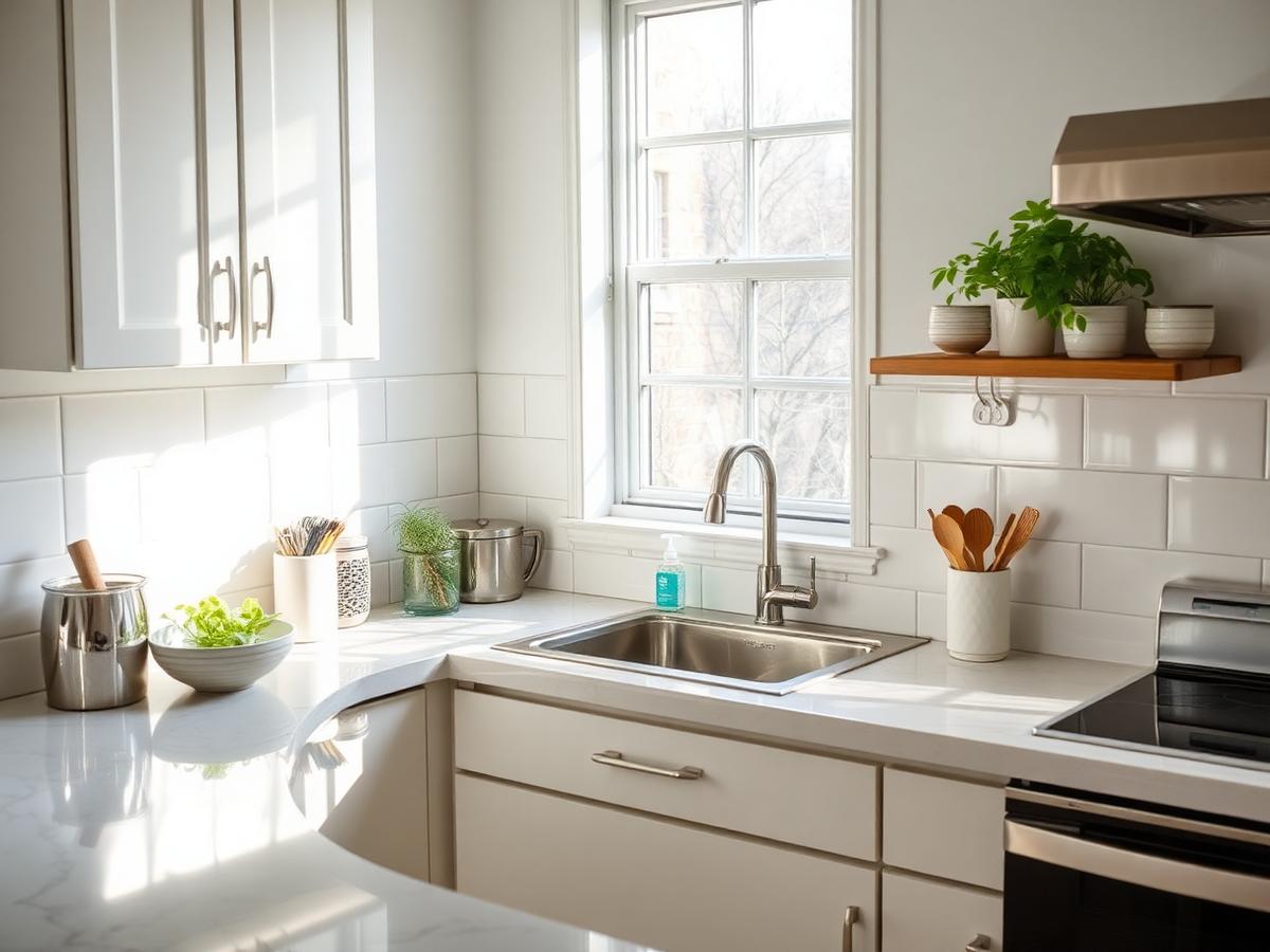 Kitchen after cleaning
